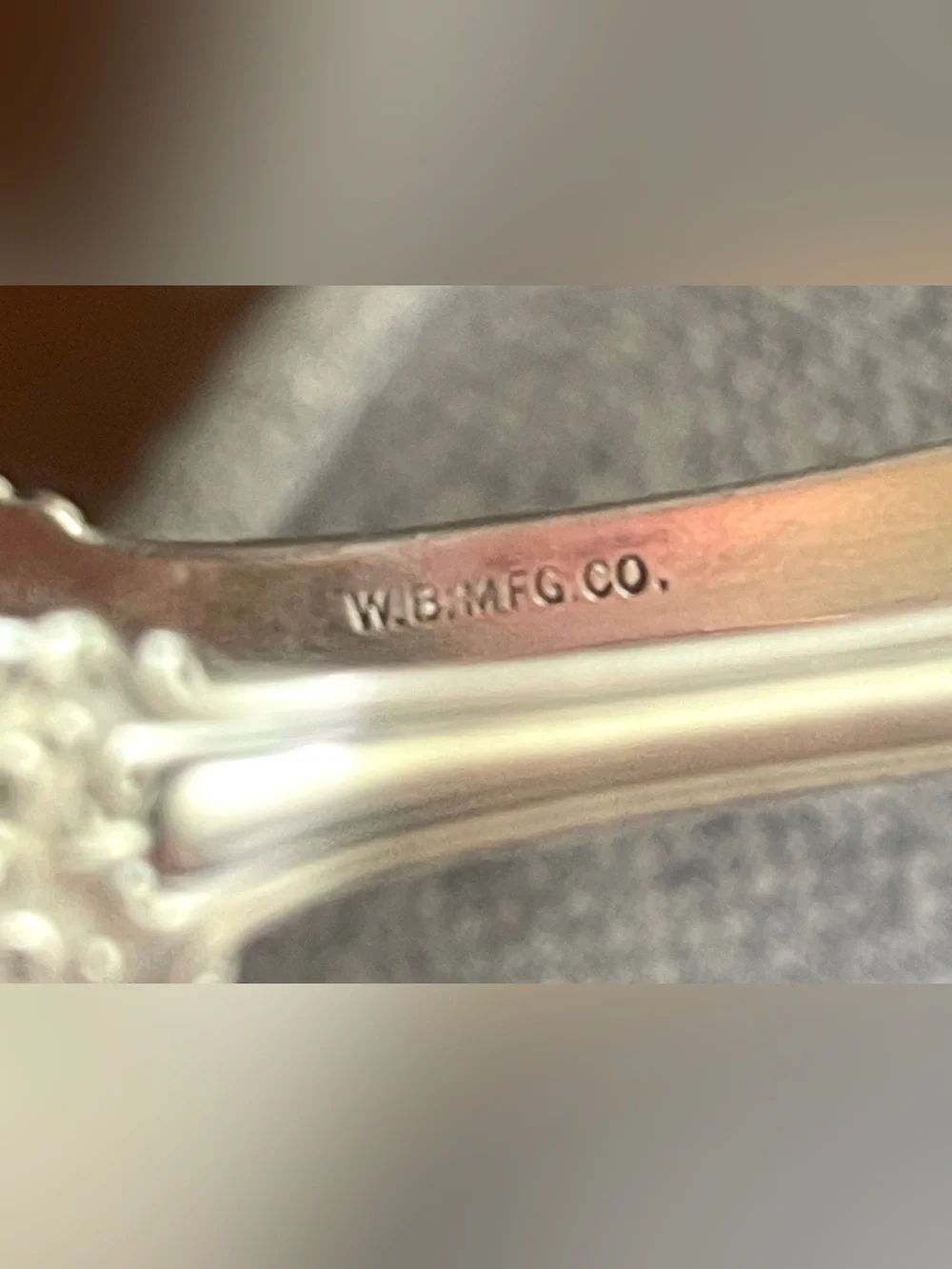 Raimond Sterling Silver Floral Bon Bon Tongs & W.B. Mfg. Co. Silverplate Tongs